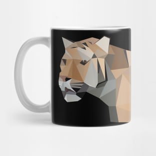 Geometric diamond tiger - Origami Mug